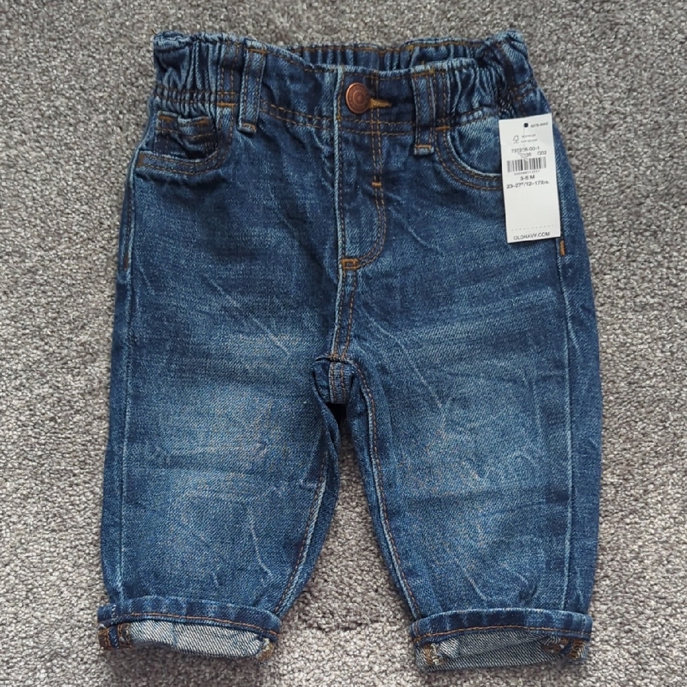 Old Navy Dark Wash Jeans 3-6 Months